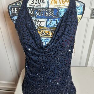 Inc-international-concepts Women's Navy and Blue Vest